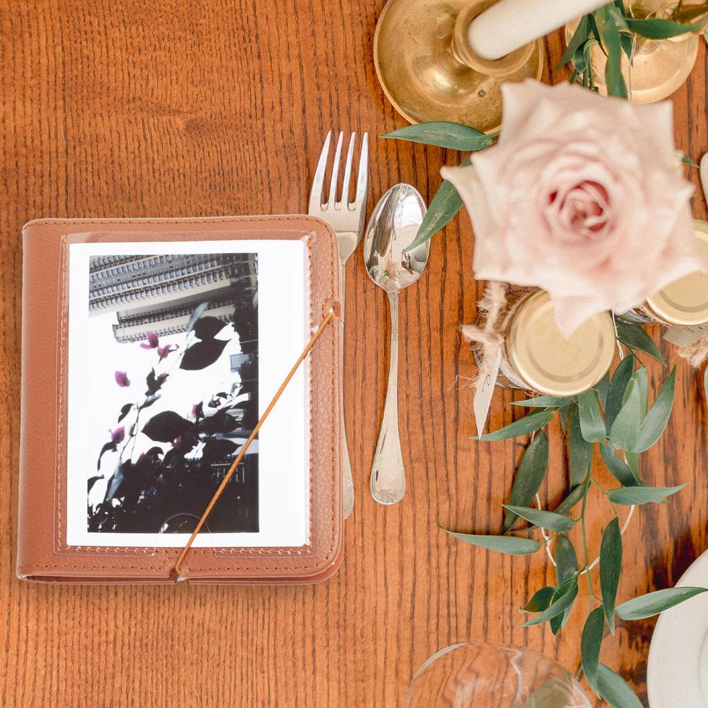 Rieibi FUJIFILM Instax Cute Instax Kompatibilní s Polaroid Instax Instax Album Inch Holds 28 Může také ukládat vizitky a hotovost PU Album pro