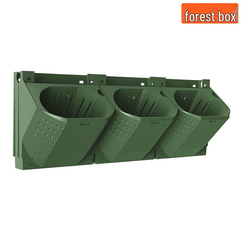 Vertical 3D Greening Bonsai Plant Wall: Large Multi-Layer Wall-Mounted Flower Trough