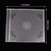 Boîtier DVD double disque en plastique transparent Boîtier d'emballage de rangement CD portable Boîte DVD durable Boîte de rangement pour CD DVD épaissie