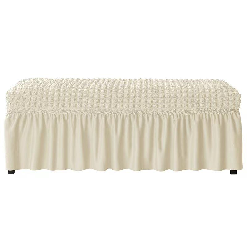 Simple Thickened Chair Cover Bubble Lattice Footrest Cover Cover Rectangle Elastic Skirt Cover