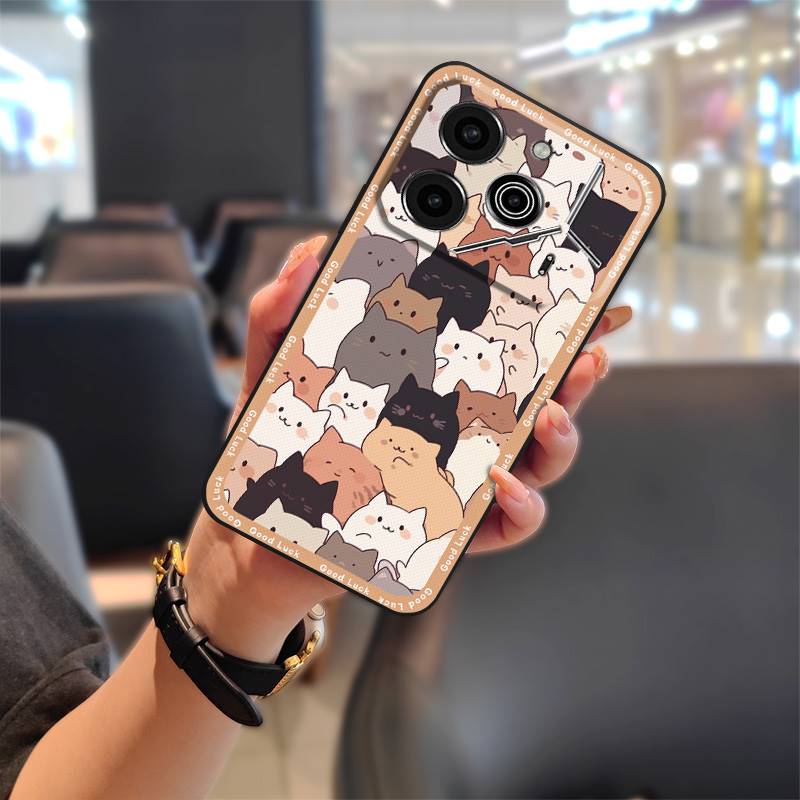 Wasserdichte TPU-Handyhülle für Tecno Pova6 Pro/Li9 Modisches Design Stoßfest Cartoon Vollständiger Schutz Schmutzabweisendes Silikon