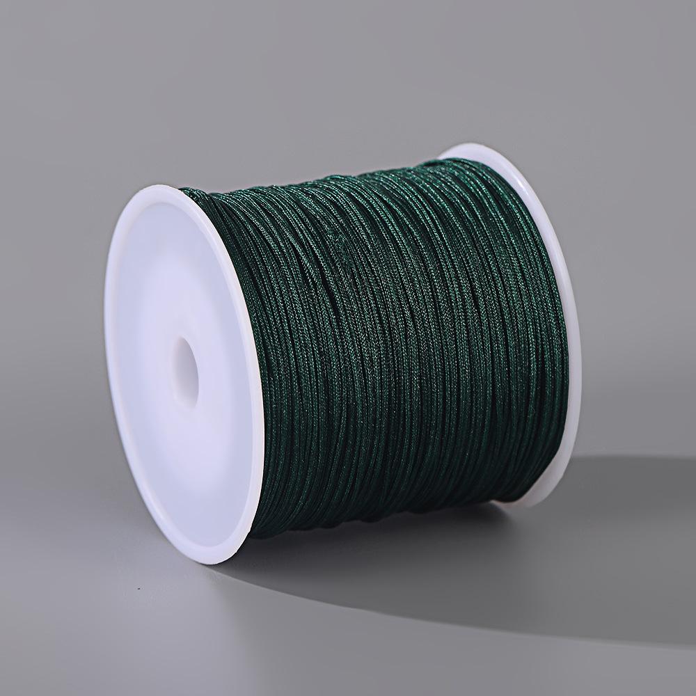 Handmade No. 72 Jade Thread - 0.8mm Wear-Resistant String for Jewelry Crafting, Hand Rope, Bracelets, DIY Necklaces, 50m