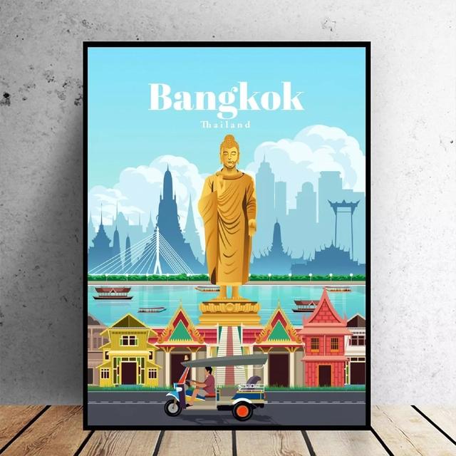 City Map Poster London New York Paris Spain Nordic Wall Art Canvas Painting Wall Pictures For Living Room Home Decoration No Frame
