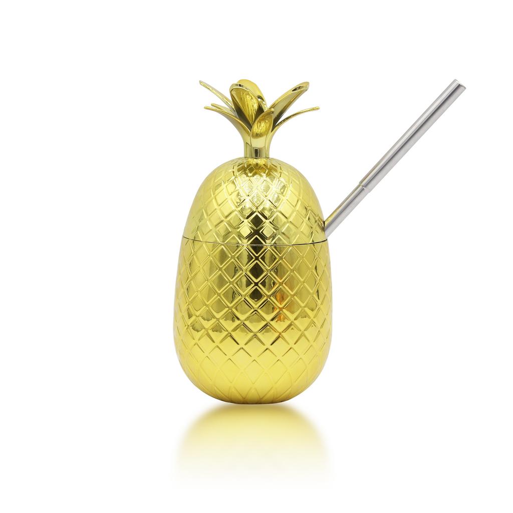 2026 New 500ML Pineapple Cups Tumbler Plastic Cocktail Drinking Winebowl Mugs Beer Pineapple Cups Bar Tools