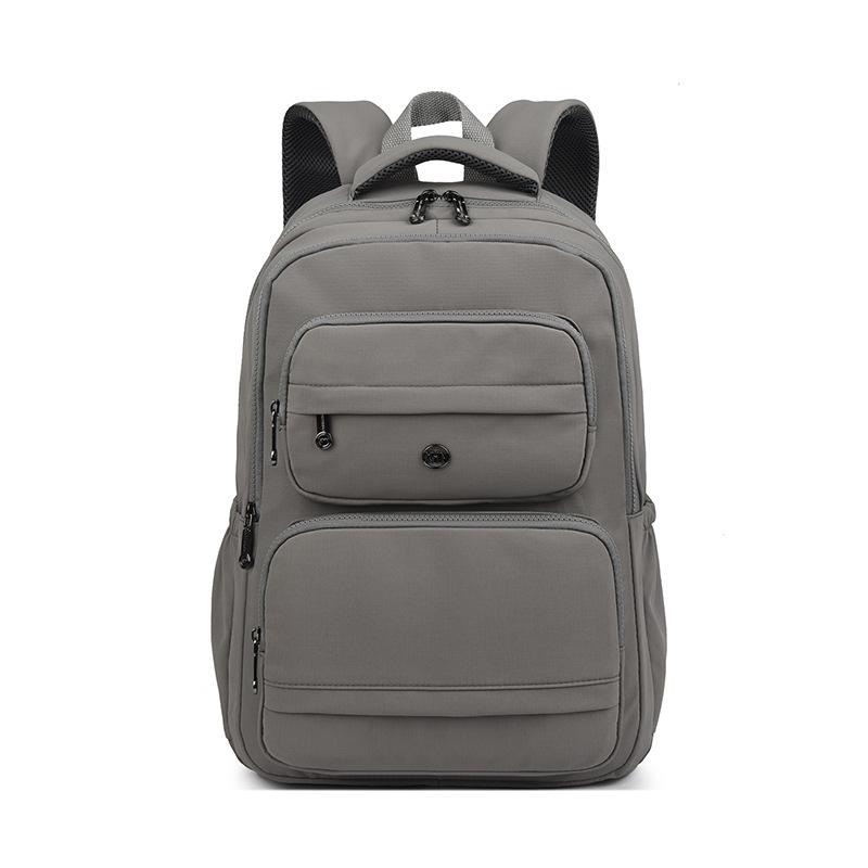 

Women s Backpack Student Schoolbag Nylon Computer Bag Large Capacity Backpack темно-сірий
