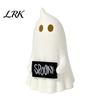 Glowing Halloween Decorations Light Up Ghost Figurine, Cute Small Resin Statue, Spooky Desktop Healing Room Decor Ornament for Table Mantel