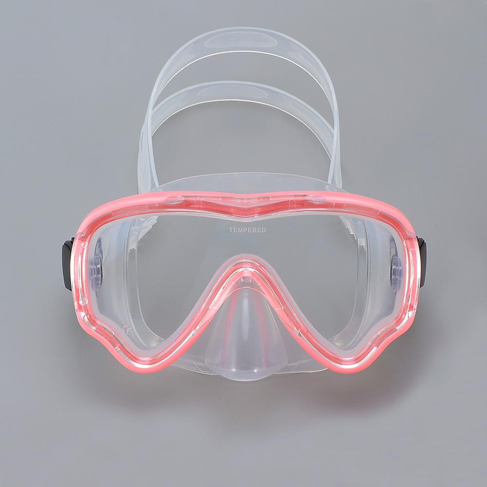 

New large frame children s diving goggles Children s average size прозрачный розовый