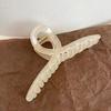 Krabbenklem Grote Maat Elegante Uitstraling Half Transparant Antislip Hairstyle Decoratie Hoofddeksel Gelei Kleur Vrouwen Achterhoofd Haarklem
