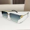 New Metal Frameless Polygonal Fashion Sunglasses Y2k Women's Sunglasses Trendy Sunglasses 90323