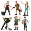 Simulated Diver Veterinarian Farmer Worker Postal Worker Toy Model Ornament For Play And Display