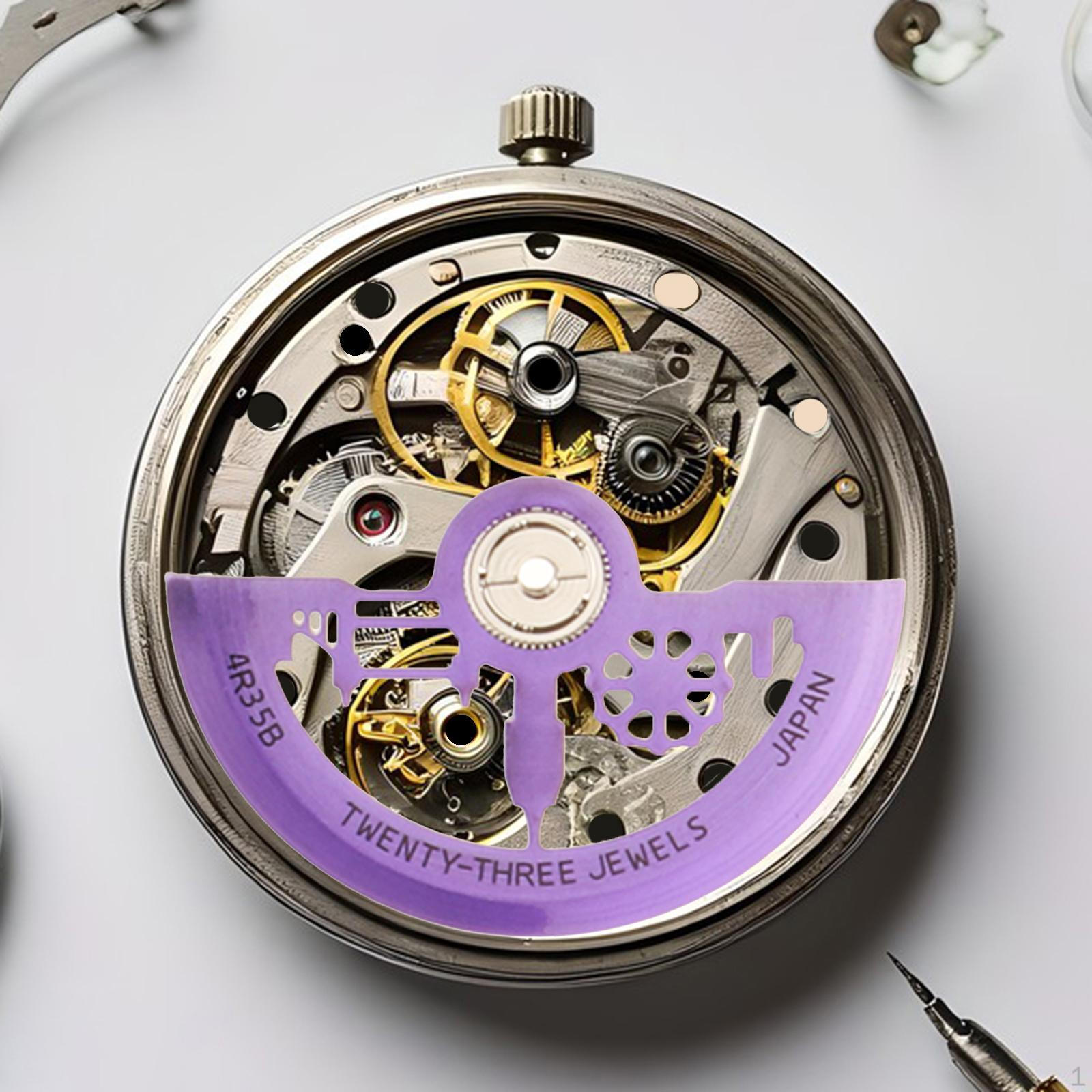 Компоненты ротора для механических часов NH38 мужские и женские Purple