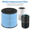 4 Stage H13 True HEPA Filter Accessories Parts AP0601-RF Filters AP0601 Air Filter Compatible with AIRTOK Air Purifier