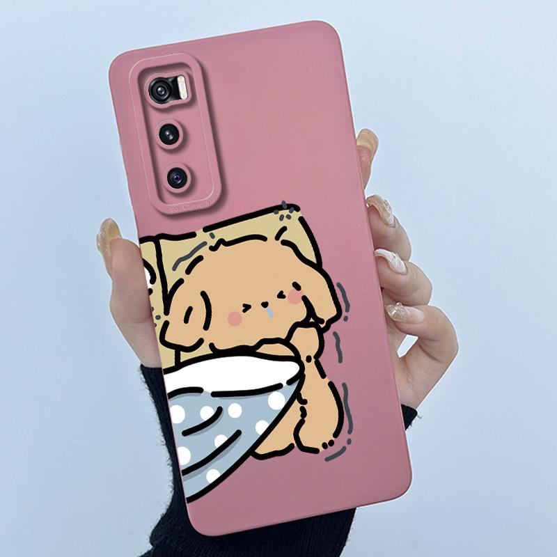 For Vivo V20 SE / Vivo Y70 Cases V2022 V2023 Soft Silicone Phone Case Sweet Printing Cartoon Protective Shell Painted Back Cover