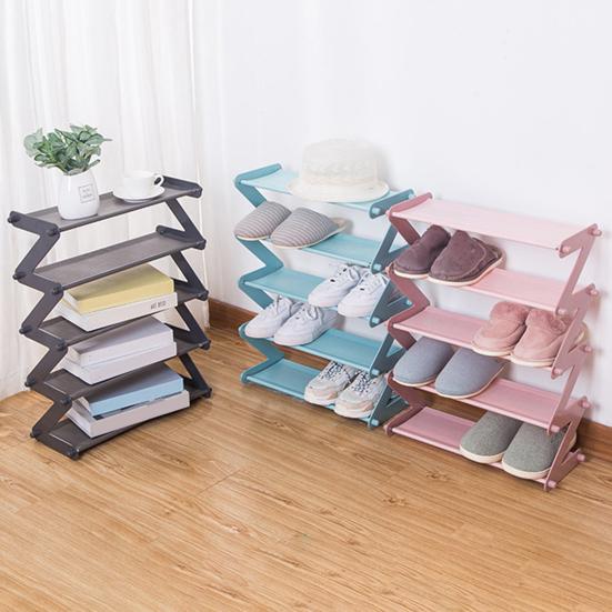 Yousheng Shoe Rack Easy Assembly Stable Structure Four-layer Free Standing Closet Entryway Bedroom Floor Outdoor Shoe Organizer Shoe Stand Shoe Shelf
