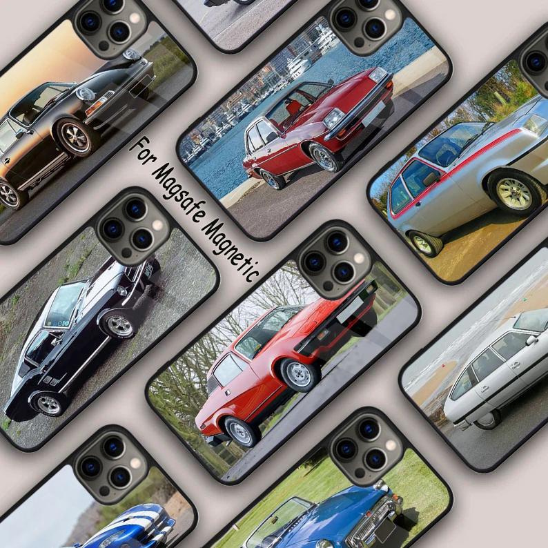 Classic Car Retro Magnetic Phone Case For APPLE iPhone 17 Air 16 14 13 12 Pro Max 15 Plus Wireless Charge With MagSafe Cover
