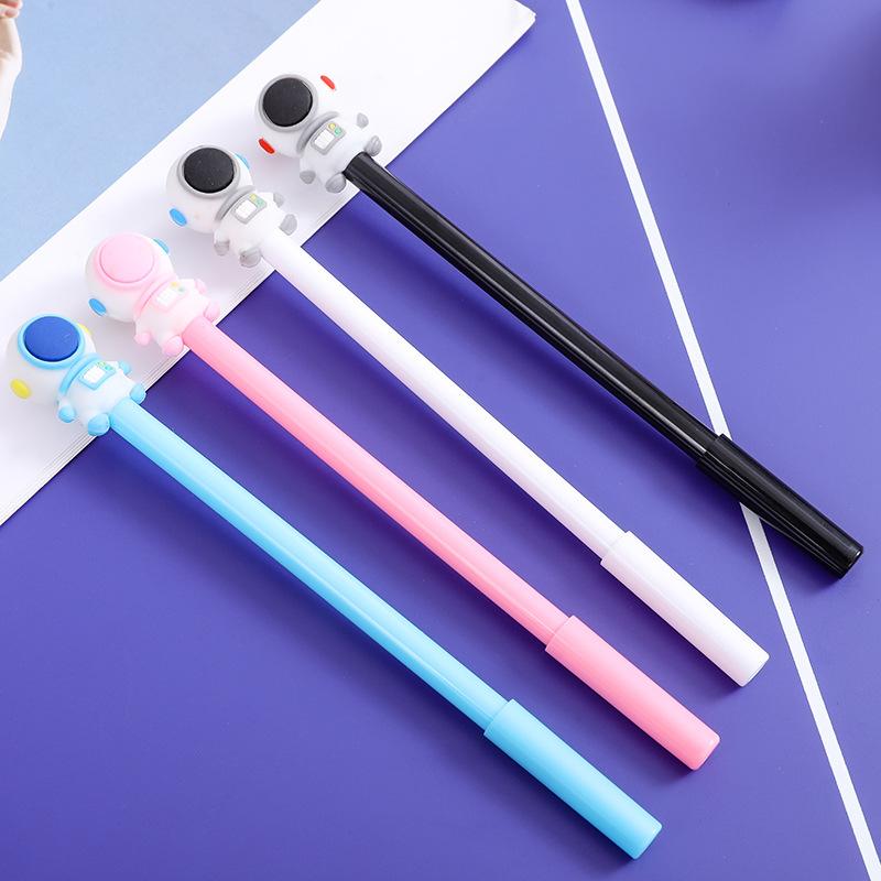Return To School Season 10pcs 0.5mm Creative Astronaut 3D Neutral Pen Creative Water Pen Stationery Store Astronaut Three-dimensional Neutral Pen