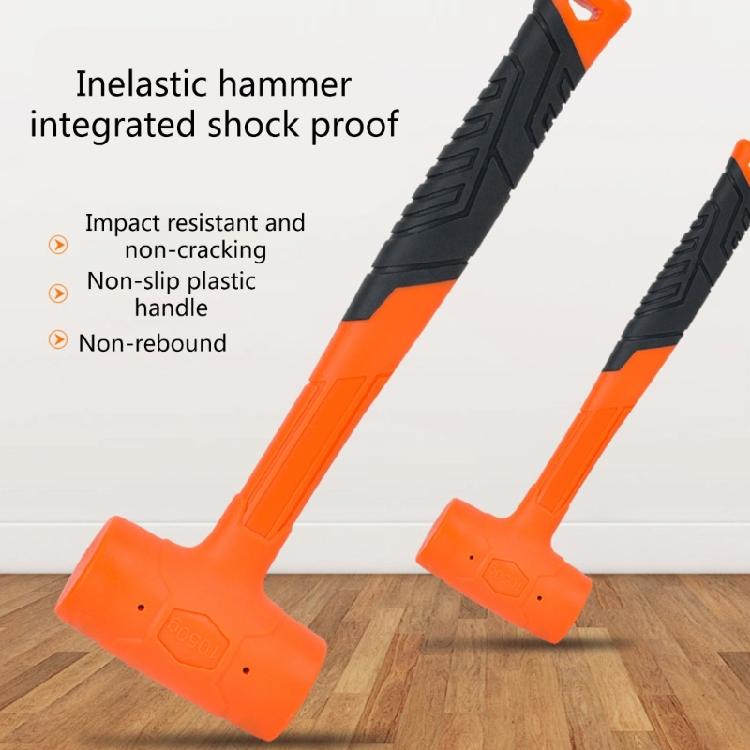 Shockproofs Rubber Hammer with Steel But NoElastic Rubber Hammer