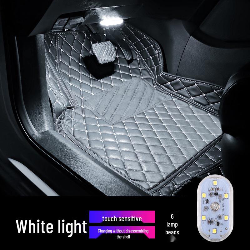 Wireless LED Touch Interior Lights - No Wiring, Seven-Color Ambient Decoration for Cars