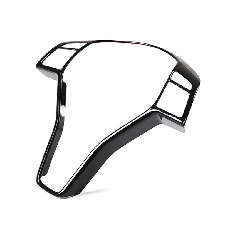 For Mercedes Benz B E CLA GLA GLK Class W246 W117 X204 X156 X204 Carbon Texture Car Steering Wheel Panel Frame Cover Trim