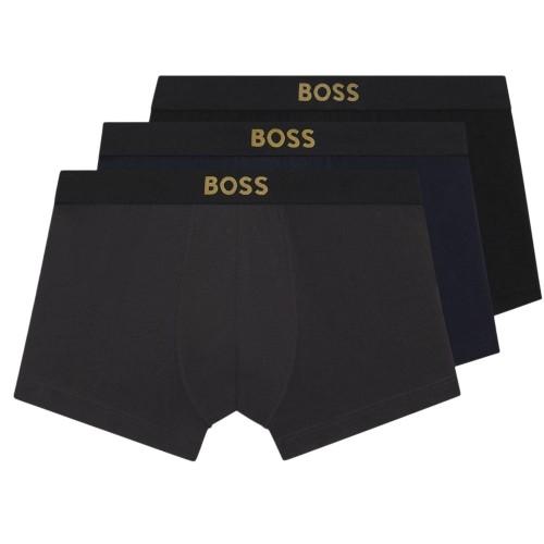 BOSS Mens Logo Boxer Briefs (Pack of 3)