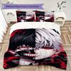 Tokyo Ghoul Pattern Bedding uilt Set uilt Cover Pillowcase Home Decoration Birthday Gift (1 * duvet cover + 2 * pillowcase without core)220