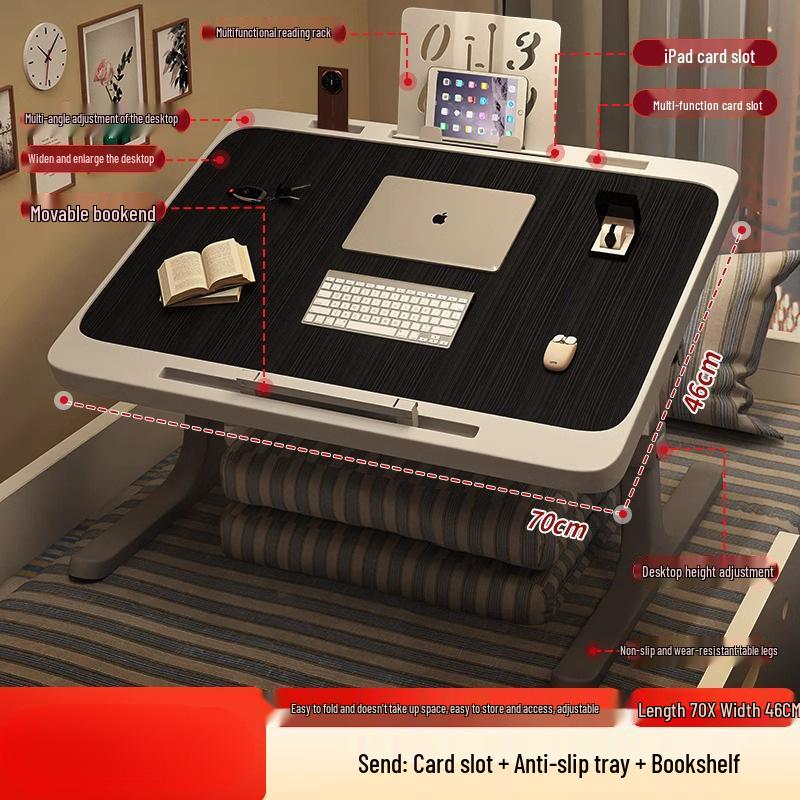 Adjustable Folding Bedside Table for Dorms and Homes
