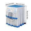 1PC Polyester Universal Dust Cover Embroidery Washing Machine Cover Home Supplies Drum Type Washing Machine Transparent