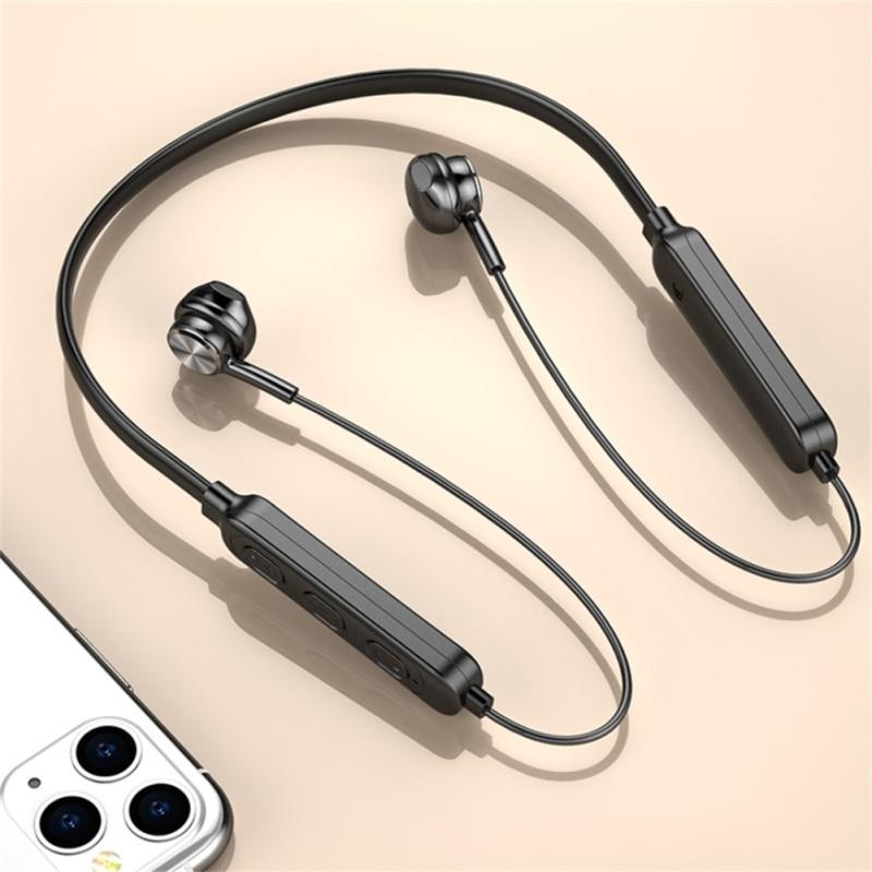 B6 Wireless Bluetooth-compatible 5.1 Earphones Binaural Hanging Neck Headset Universal Sport Earbuds