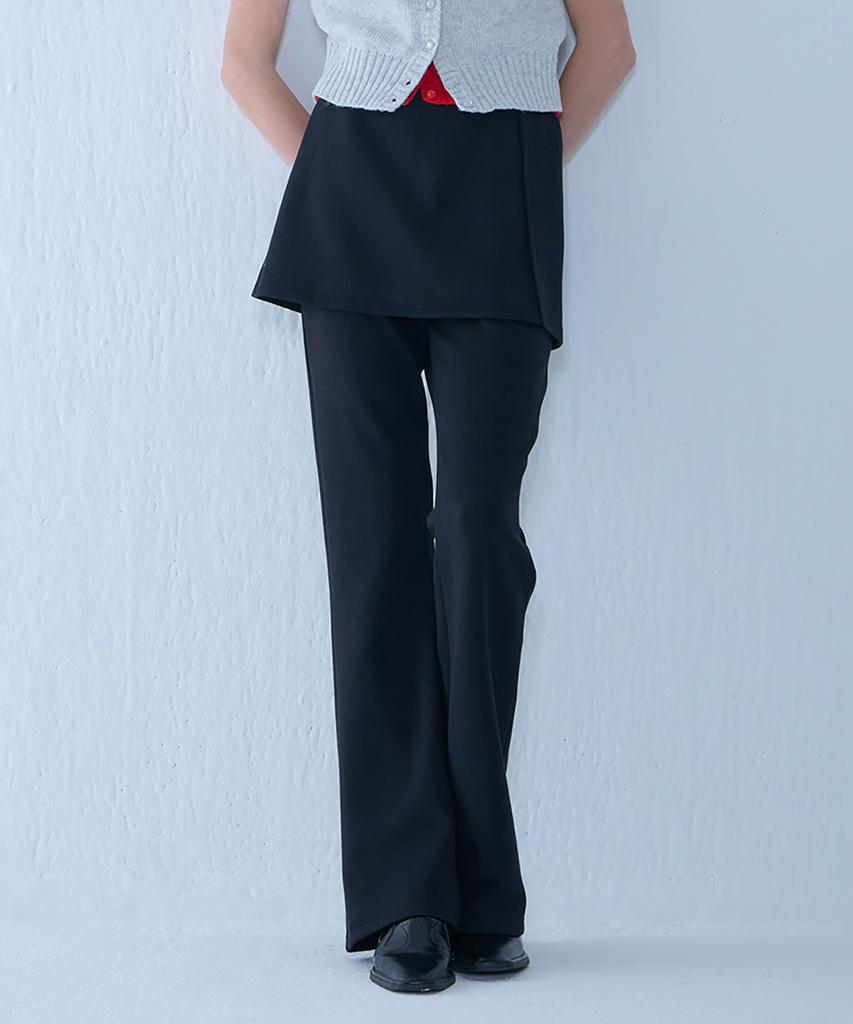 Kamino Skirt Bootcut Pants Black