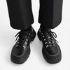 New Black Platform Business Shoes Men's Thick Soled Leather Shoes For Men British Style