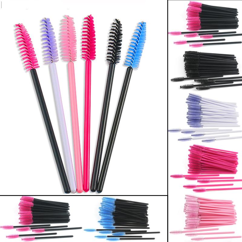 Eyelash Extension Disposable Eyebrow Brush Mascara Wand Applicator Spoolers Eye Lashes Cosmetic Brushes Set Makeup Tools