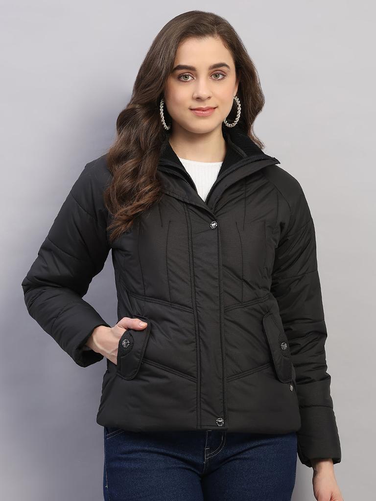 Monte Carlo Women Regular Fit Black Jacket