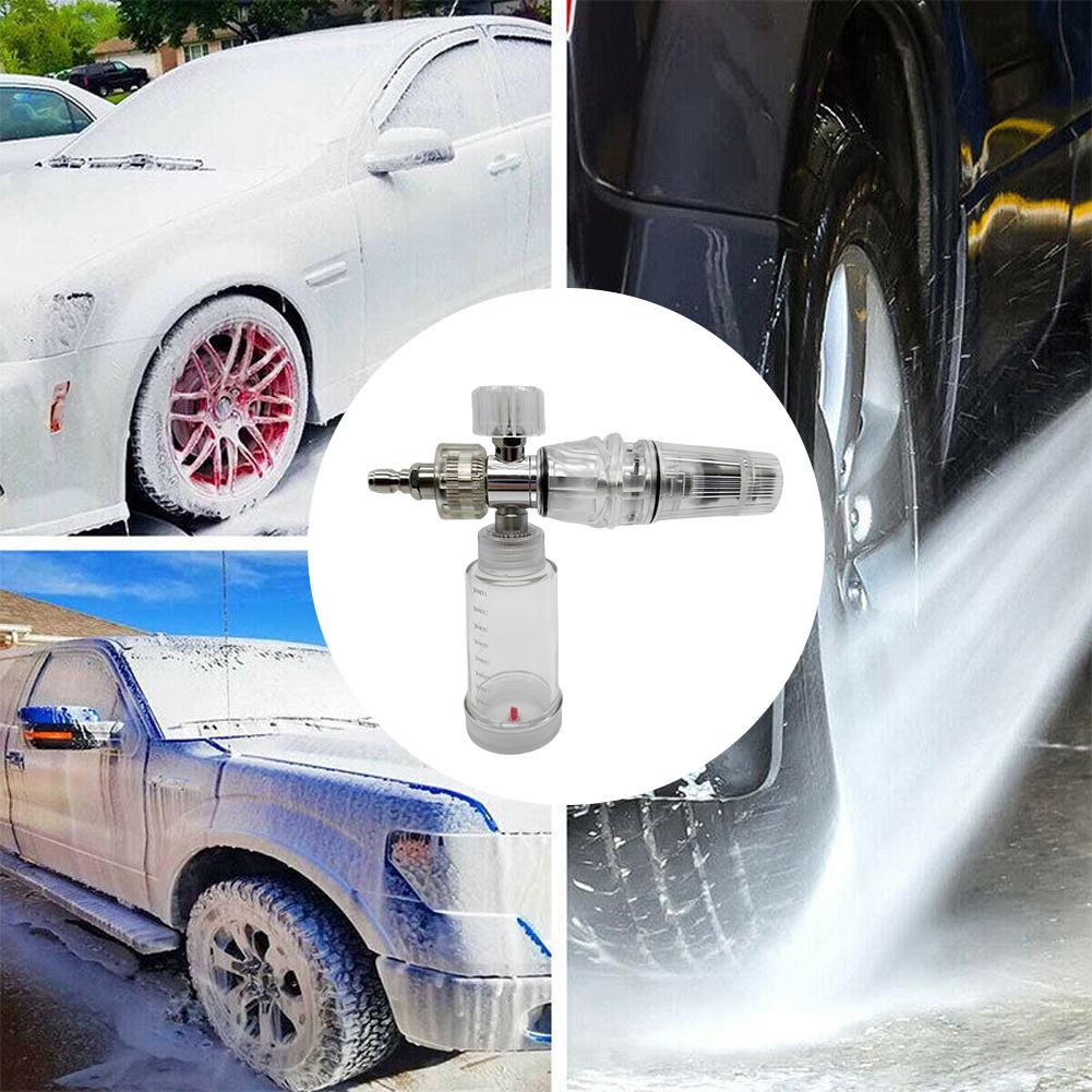 100ml Soap Foam Spray Bottle Adjustable Foam Spray Pot 1/4 Inch Quick-Connect Liquid Foam Sprayer for Cleaning Cars SUVs