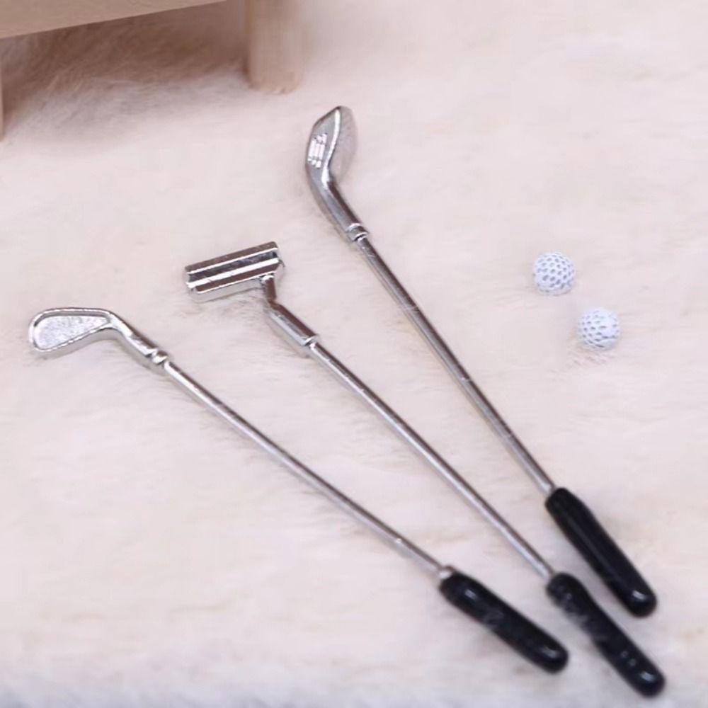 Sports Scene Miniature Golf Club Grassland Model Simulated Golf Club Set  Children Gift