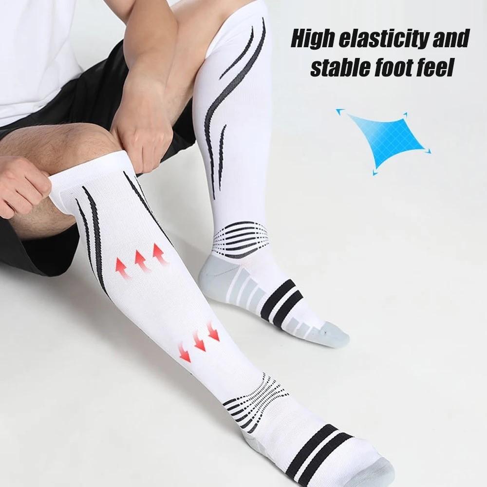 1 Pair Breathable Fitness Long Leg Socks Comfortable Cycling Calf Socks  Running