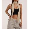 Women Skinny Scarf Thin Choker Belt Blingbling Long Tie Scarf Bag Handle Wrap