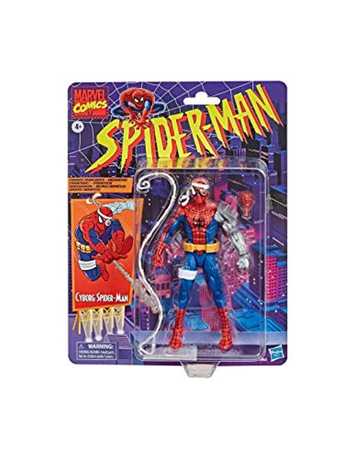 

Hasbro Marvel Legends Series Коллекционная фигурка Киборга, винтажный дизайн, воссоздает дизайн Киборга из аутентичной 6-дюймовой фигурки Человека-паука, Коллекция,