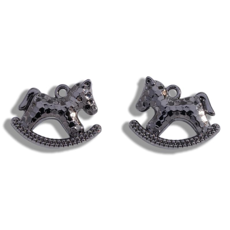 

5 шт. 15*17 мм Подвески-шармы из цинкового сплава с гальваническим покрытием в виде лошадки-качалки для изготовления ожерелья, браслета, серег, ювелирных аксессуаров своими руками A3