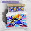 3pcs Custom Name Astro Bot Bedding Set Duvet Cover Closure Includes 1 Duvet Cover & 2 Pillowcases for All Seasons Bedroom Decor