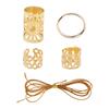 41pcs Hair Braiding Dreadlocks Beads Dread Locks Hair Braid Tubes Hollow Out Hair Ring  Men