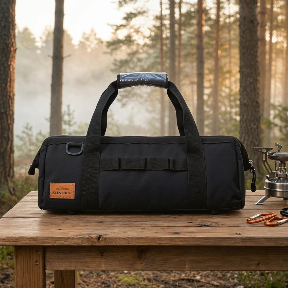 Large Capacity Wide Mouth Tool Bag Waterproof Gear Storage Bag Durable Camping Tool Bag  Camping