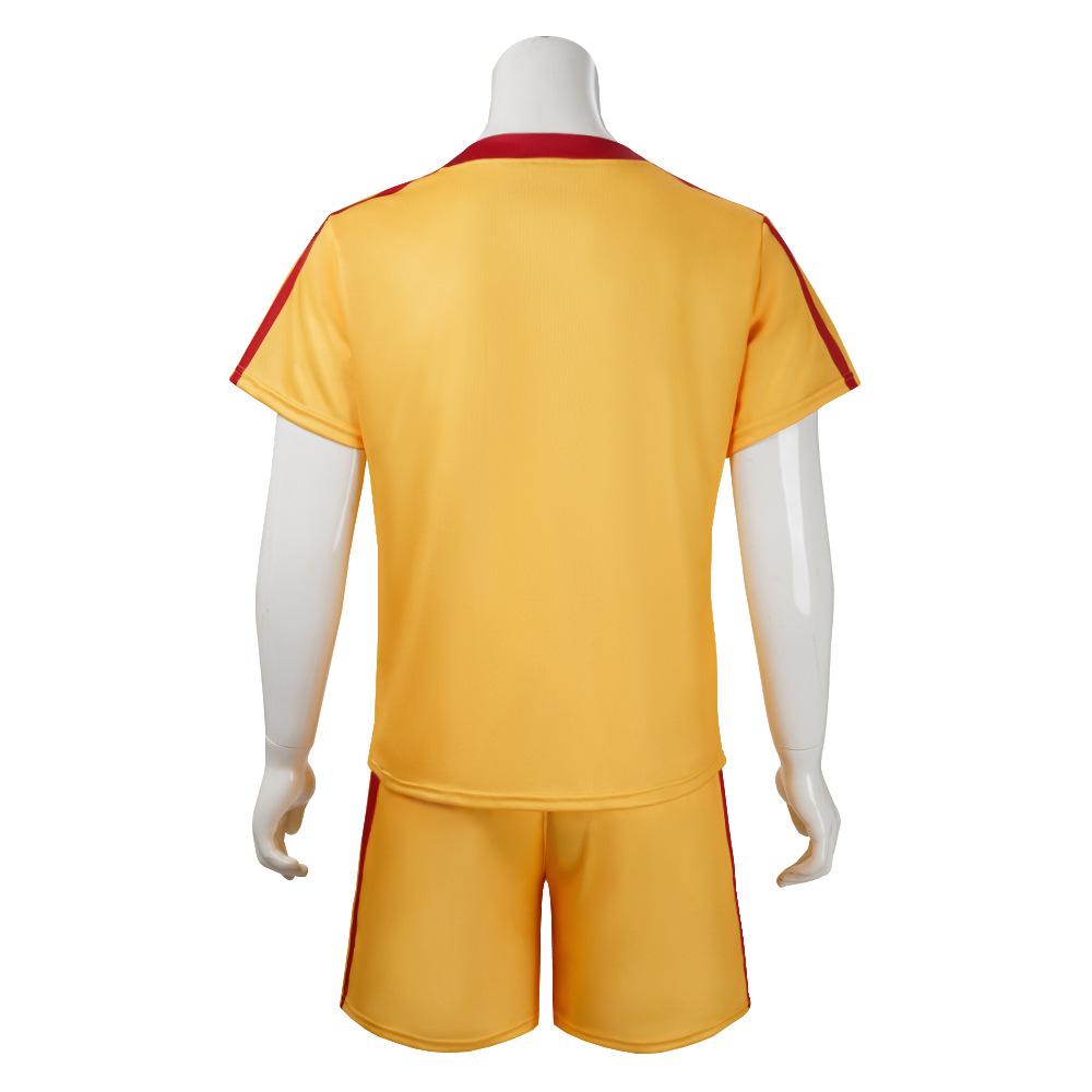 Crazy Dodgeball Average Joe's Adult Yellow Jersey Costume Set A True Underdog Story Dodgeball Cosplay Costume Halloween Outfit