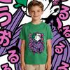 Jojo Vinegar Doppio Anime Print Soft Cotton Kids Boys Girls Casual Short Sleeve T Shirt Daily Wear Summer Top