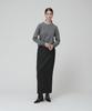 MUSEE [Essentiel] Aubier Minimal Wool-Blend Long Maxi Skirt_Black