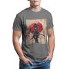 Japanese Art Samurai Vintage Fighter Retro Design T Shirt Men T Shirt Summer anime Cotton T-shirt Tees Streetwear Harajuku