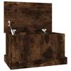 VidaXL Storage Box Smoked Oak 50x30x28 Cm Engineered Wood 816501