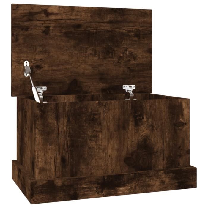 VidaXL Storage Box Smoked Oak 50x30x28 Cm Engineered Wood 816501