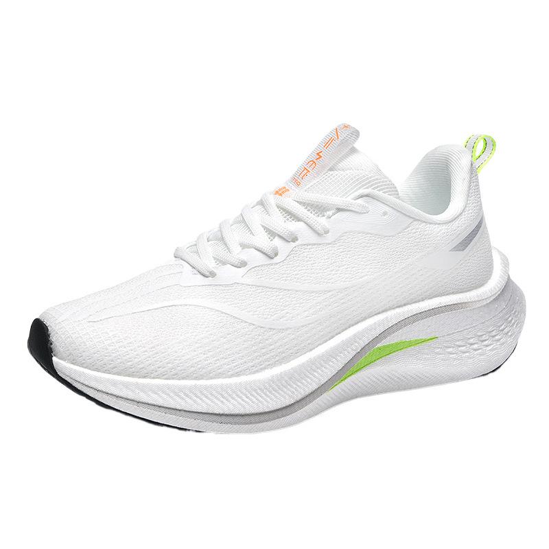 2025 Couple Full Palm Carbon Plate Breathable Racing Shoes, Really Explosive Luminous Student Ultra-light Shock-absorbing Sports Running Shoes