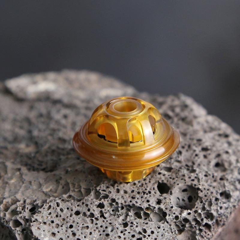 UFO Mini Fidget Spinner Knife Keychain Hand Spinning Top Tip Gyro PEI Stress Reducing Toys Rotating Relieve Anxiety Antistresse