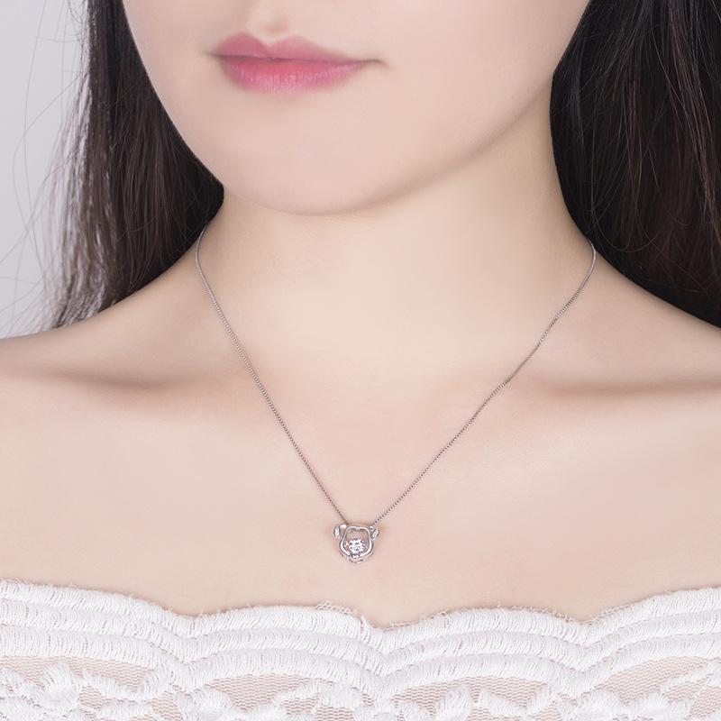 Vivid Chinese Zodiac Pendant Necklace For Women Girlfriend Holiday Gift Delicate Clavicle Chain Jewelry Accessory
